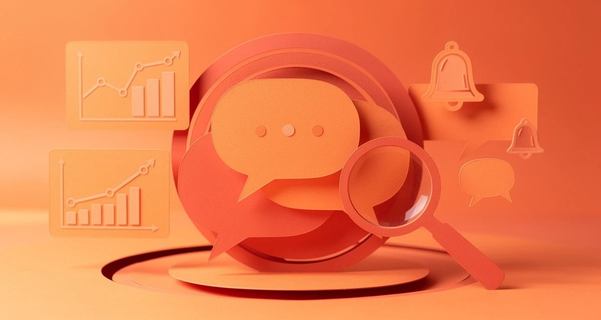 Best social media monitoring tools comparison with analytics dashboards in orange and coral