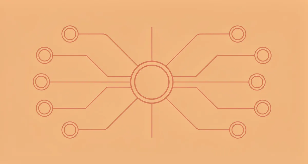 Channel marketing strategy guide showing interconnected distribution network with coral line art