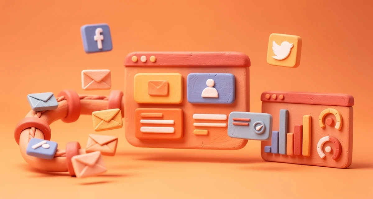 Content marketing automation workflow with content pipeline, distribution channels, and analytics dashboard